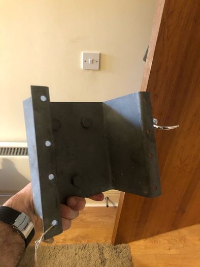 vw camper spare wheel mount