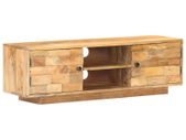 TV Cabinet 116x30x35 cm Solid Mango Wood