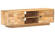 TV Cabinet 116x30x35 cm Solid Mango Wood