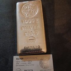 1kg silver bar