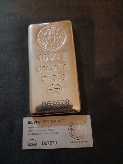 1kg silver bar