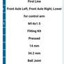 2 Ball joints for Front Axle Left & Front Axle Right, Lower Steering arm type for control arm Image 5