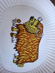 Vintage Beefeater Steak Plate