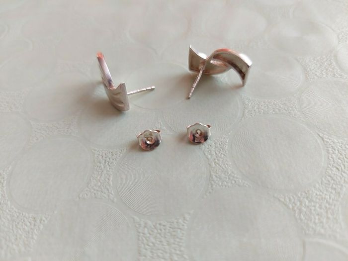 silver earrings