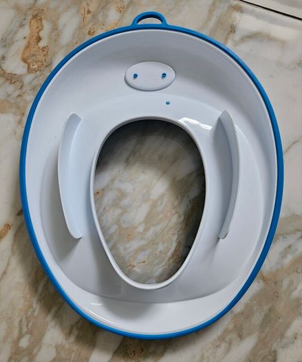 Baby Bjorn Potty Chair Blue/White + FREE Toilet Seat + Bambino Mio Potty Training Pants