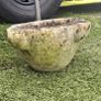 Vintage weathered stone bird bath Image 3