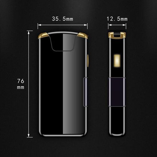 Rotating Ring Arc lighter Digital display USB 2 for 35