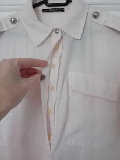 Guess Short Sleeve Blouse - Size S UK 10 to 12 - RRP 67