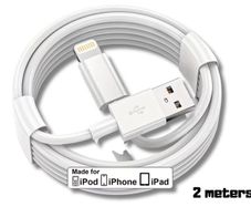 2M USB Charger Cable for Apple iPhone 14 13 12 11 XR X SE iPad Charging Wire