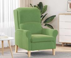 Armchair Light Green Velvet