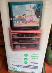 Flat packed, TV swivel stand, new in box.