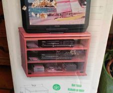 Flat packed, TV swivel stand, new in box.