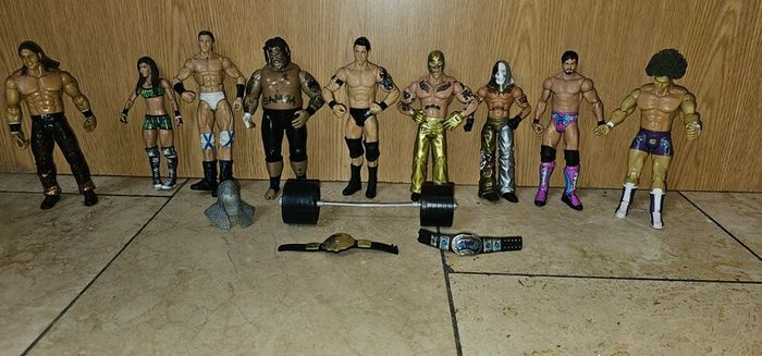 WWE 54 action figures, The 4 wrestlers in the last photo are sold