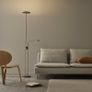 LED floor uplighter/reading lamp, dimmable/nickel-plated, 180 cm Image 2