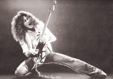 Eddie Van Halen A4 limited edition artprint