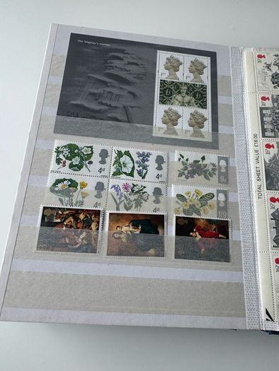 UK collection in stamp album