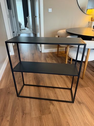 Black console table