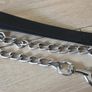 dog leather harness with free chain lead Image 6