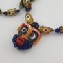 Vintage Venetian Style tiny Dotted & Old Face Glass Beads Necklace Image 10