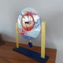 Unique Fused Glass Pendulum Clock  Works Perfectly Image 2