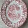 Large Oval Dish Tonquin By Myott Pink/Red Image 2