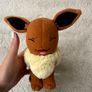 Pokemon Eevee approx. 7" Plush Cutest smile squinting expression Tomy Used Please see pictures Image 2