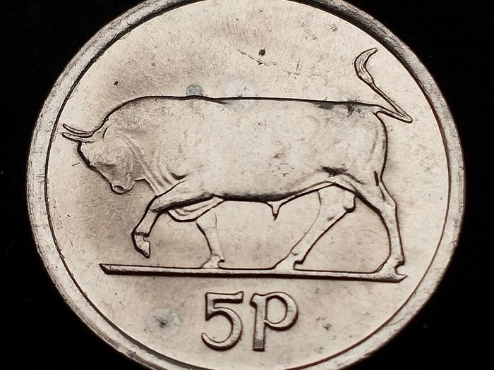 Ireland - 2000 - 5 Pence - KM.28 - Bull - UNC - [2125]