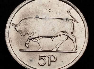 Ireland - 2000 - 5 Pence - KM.28 - Bull - UNC - [2125]