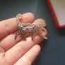 Geometric Cat Brooch Silver Tone Minimalist Feline Pin Badge Modern Origami Style Cat Broach Image 5