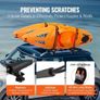 Kayak Roof Rack 2 Pairs J-Bar, Soft Roof Rack Quick Folding, Top Mount Tie Down, Carrier for kayak, Surf Board, Canoe, Image 4