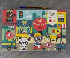 Petit Monkey jigsaw In the city age 4+