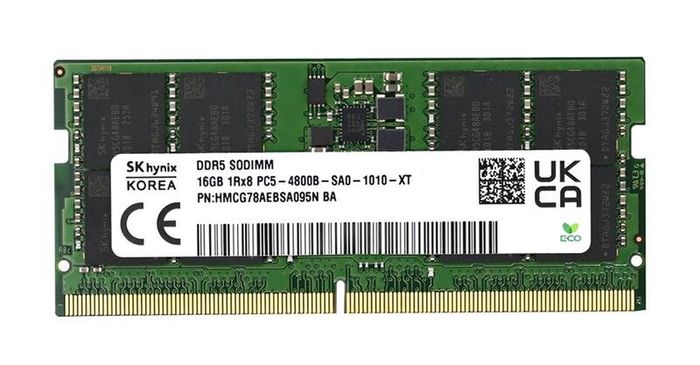 Sk Hynix 16GB DDR5 4800MHz SoDimm Laptop Memory