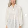 Ladies ivory pom pom shirt Image 4
