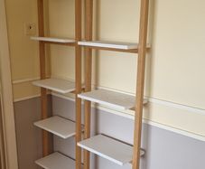 bathroom ladder unit shelfs