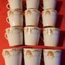 Limoges, France Vintage 26 Piece Gold Leaf Coffee Set. Image 7