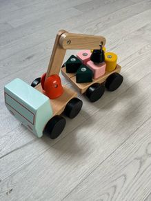 toy crane with blocks