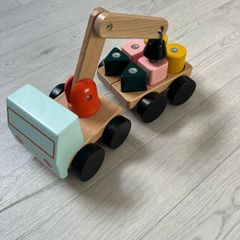 toy crane with blocks