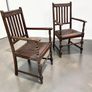 Antique Carver Chairs x 2 - Oak Image 5