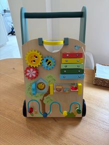 Wooden Baby Activity Walker / Push Along Walker