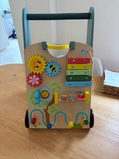 Wooden Baby Activity Walker / Push Along Walker