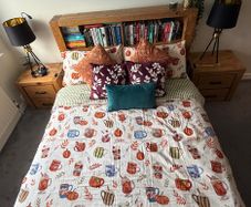 Bed Frame, Dresser & 2 Locker Set