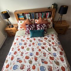 Bed Frame, Dresser & 2 Locker Set
