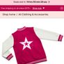 American Girl Star Squad berry coloured Varsity Jacket with white faux-leather sleeves Size M EUC Image 2