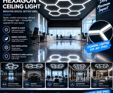 Hexagon led lights 8pcs