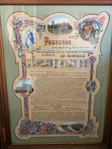 Illuminated Address Petition to Archbishop of Dublin by Alice O'Carolan
