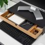 IKEA Eloven Monitor Stand with Bamboo Drawer - Black - 2 items available Image 8