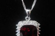 Sterling Silver Gem Stone Pendant