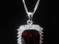 main image for ad Sterling Silver Gem Stone Pendant