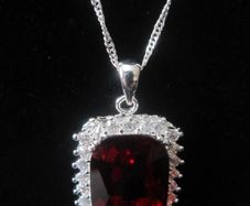 Sterling Silver Gem Stone Pendant