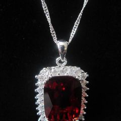 Sterling Silver Gem Stone Pendant